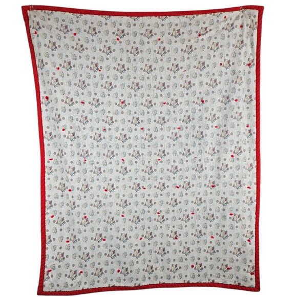 Handmade Other - Popeye fabric vintage‎ baby blanket throw comforter quilt blue red handmade